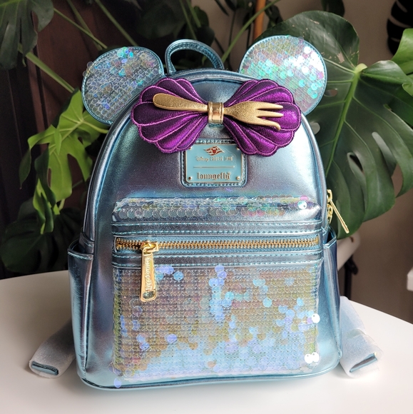 Ariel little mermaid Disney cruiseline exclusive loungefly backpack - Picture 4 of 4